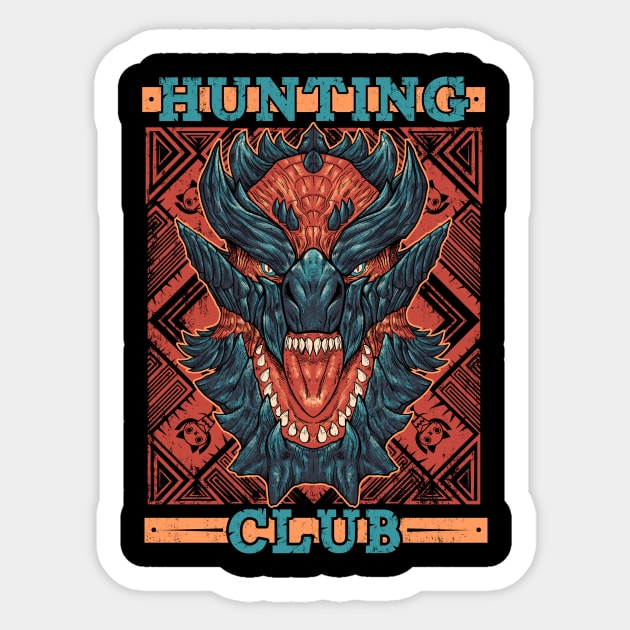 Hunting Club: Glavenus Sticker by AdamWorks